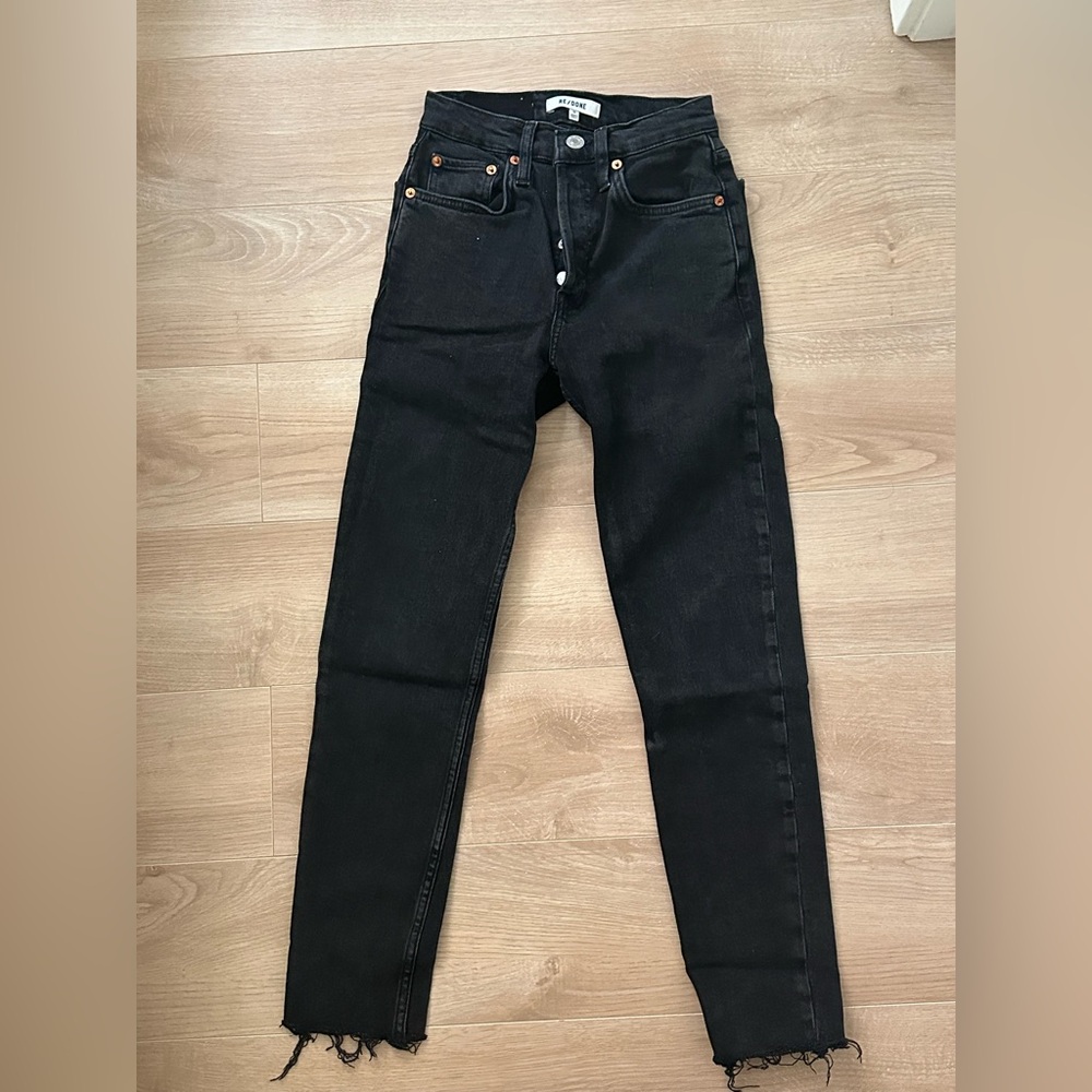 Re/Done Charcoal Denim Jeans